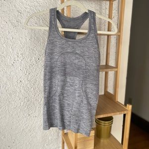 Lululemon swiftly tank, size 4, grey